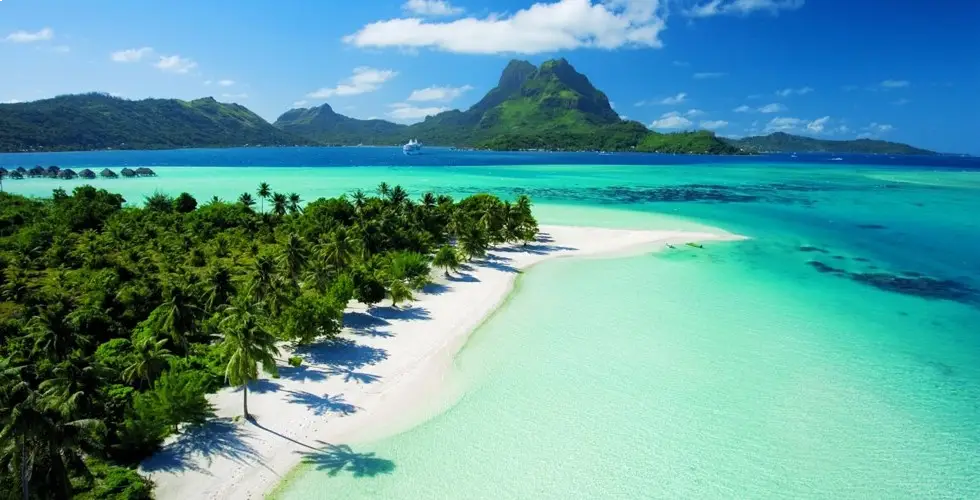 Vue du lagon de Bora Bora