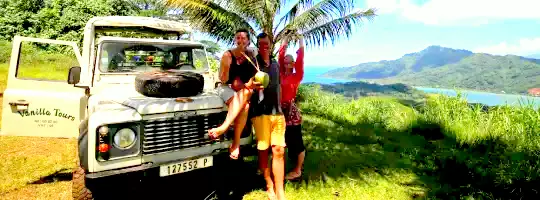 Vanilla Tour : tour en 4x4 découverte de Tahaa